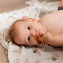 Haakaa Silicone Dummy  Art.TPS006-A Apricot Natural Rubber Pacifier