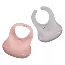 Haakaa Silicone Bib Art.UTE63-B Bluestone  Beebipõll on valmistatud 100% kvaliteetsest silikoonist