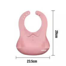 Haakaa Silicone Bib Art.UTE63-RT Rust Beebipõll on valmistatud 100% kvaliteetsest silikoonist