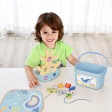 TOOKY TOY Puidust Mereteemaliste Mänguasjade Tasakaalu Torn Kalapüügifiguurid 23 Elementi