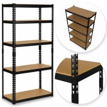 Metallist hoiuriiul 183 x 90 x 40 cm Humberg HR-853 must