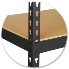 Metallist hoiuriiul 183 x 90 x 40 cm Humberg HR-853 must
