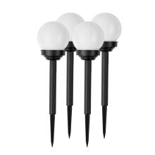 Valge päikesepallilamp 4tk Ilumen LS-102