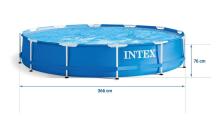 Intex 28210 raamiga bassein 366 x 76 cm