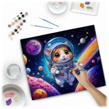 Numbrite järgi maal 40x50 cm Massido Astronaut