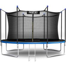 12j/374cm Aia Trampoliin Turvavõrgu ja Redeliga Neo-Sport