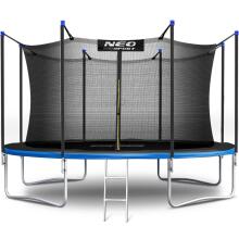 12j/374cm Aia Trampoliin Turvavõrgu ja Redeliga Neo-Sport