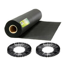 Aed agro-kangas 1,6 m x 50 m 90 g/m2 + 100 tükki Plonos - must