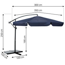 Kokkupandav aiavarju 8 segmenti 350 cm kattega Plonos PL-881