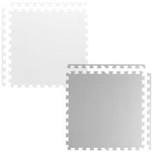 Suur vahtpuzzle matt valge-hall Ricokids 180x180cm 9tk