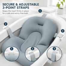 Baby Bath Cushion Art.271284 Grey Beebivannipadi