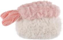 Aprikoosi-lambaliha ja krevettidega sushitoidu plush-mänguasjad lastele, pehmed armsad kaisumänguasjad beebitüdrukutele ja -poistele, kohevad krevettidega sushiroosad 8 cm