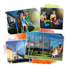 6ft/183cm Garden Trampoline with External Net and Ladder Neo-Sport