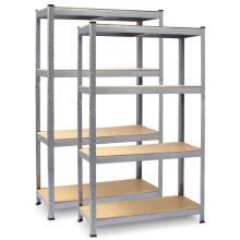 Metallist hoiustamisriiulite komplekt 2 tk 174 x 80 x 40 cm Plonos PL-701