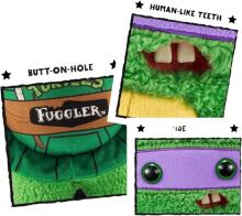 Teenage Mutant Ninja Turtles x Fuggler Donatello Soft Plush Toy Art.274346 Naljakas mängukoletis kilpkonna kujul, kellel on inimhambad.