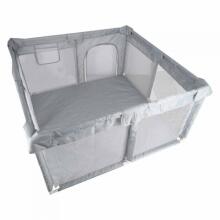 La Bebe™ Travel Playpen Art.KX3011 Grey  Laste mänguaedik 120x120 cm