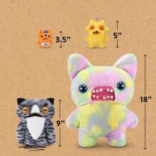 Fuggler Alley Cats (Wide Eyed Cat) – naljakas kole monster-plüüsmänguasi inimesehammastega