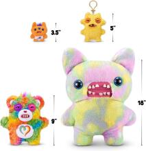Fuggler Care Bears 23 cm plush mänguasi (Togetherness Bear) firmalt ZURU - naljakas kole koletislik kaisukaru inimhammastega, kogutav plush mängu