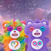 Fuggler Care Bears 23 cm plush mänguasi (Share Bear) firmalt ZURU - naljakas kole koletislik kaisukaru inimhammastega, kogutav plush mängu