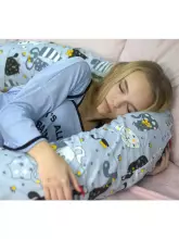 La Bebe™ Snug Maternity Pillow Art. 00608159 Nordic Hills. Pillow for Baby Sleep & Feeding, 20×70 cm