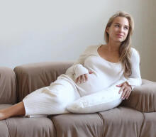 La Bebe™ Snug Maternity Pillow Art. 60608156 Nordic Bloom. Pillow for Baby Sleep & Feeding, 20×70 cm