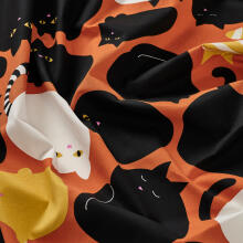 La Bebe™ Moon Cotton Maternity Pillow Art.30579834 Nordic Cats. Suur Memory Foam täidisega raseduspadi (eriti pehme ja vaikne täidis)