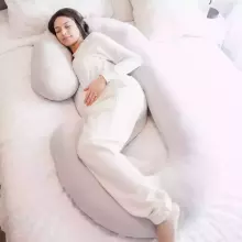 La Bebe™ Maternity Pillow Cotton Sì -Duo Art.60608156 Nordic Bloom. Multifunctional maternity pillow with memory foam filling