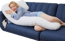 La Bebe™ Flopsy Cotton Nursing Maternity Pillow Art.80579836 Nordic Pebbles.