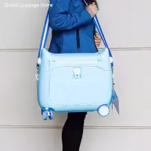 Multifunctional Children Luggage  Suitcase Art.276173 Blue Kohver-iste ratastel 3 ühes