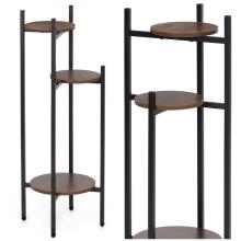 Lilleseade 81 cm metallist lilleseade 3 riiuliga mitmetasandiline riiul elutoale