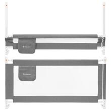 Safety bed rail 160 cm, universal, protective, for children, foldable, gray