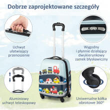 Vehicles Suitcase+Backpack  Art.BC-P-002 Laste kohver ratastel