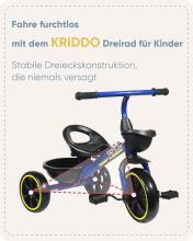 Kriddo Tricycle Art.277006 Kids tricycle
