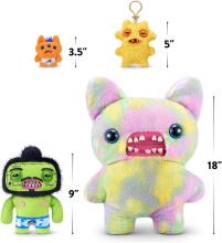 Fuggler Fugg Stars 23cm plush mänguasi (Rhymer Mcslimer) firmalt ZURU - naljakas kole koletislik kaisuloom inimhammastega, kogutav plush mänguasi lastele, teismelistele, teismelistele, täiska
