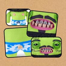 Fuggler Fugg Stars 23cm plush mänguasi (Rhymer Mcslimer) firmalt ZURU - naljakas kole koletislik kaisuloom inimhammastega, kogutav plush mänguasi lastele, teismelistele, teismelistele, täiska