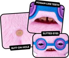 Fuggler Old Fogies 22 cm plush mänguasi (Squidge) firmalt ZURU - naljakas kole koletislik kaisuloom inimhammastega, hull kollektsiooniobjekt lastele, teismelistele