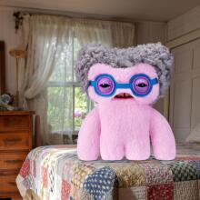 Fuggler Old Fogies 22 cm plush mänguasi (Squidge) firmalt ZURU - naljakas kole koletislik kaisuloom inimhammastega, hull kollektsiooniobjekt lastele, teismelistele
