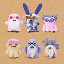 Fuggler Old Fogies 22 cm plush mänguasi (Mr Needles) firmalt ZURU - naljakas kole koletislik kaisuloom inimhammastega, hull kollektsiooniobjekt lastele, teismelistele