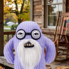 Fuggler Old Fogies 22 cm plush mänguasi (Mr Needles) firmalt ZURU - naljakas kole koletislik kaisuloom inimhammastega, hull kollektsiooniobjekt lastele, teismelistele
