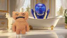 Fuggler Gold Fuggs 22 cm plush mänguasi (näriv terror - hambad) firmalt ZURU - naljakas kole koletislik kaisuloom inimkujuliste hammastega, hull kollektsiooniobjekt lastele, teismelistele