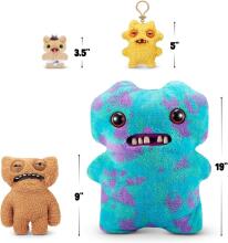 Fuggler Gold Fuggs 22 cm plush mänguasi (näriv terror - hambad) firmalt ZURU - naljakas kole koletislik kaisuloom inimkujuliste hammastega, hull kollektsiooniobjekt lastele, teismelistele