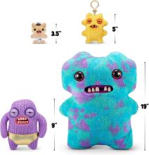 Fuggler Gold Fuggs 22 cm plush mänguasi (Mr Needles - Püksid) firmalt ZURU - naljakas kole koletislik kaisuloom inimkujuliste hammastega, hull kollektsioonio