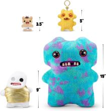 Fuggler Gold Fuggs 22 cm plush mänguasi (Splodge - Toppi) firmalt ZURU - naljakas kole koletislik kaisuloom inimkujuliste hammastega, hull kollektsioonio