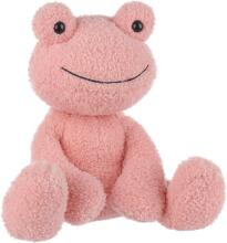 Apricot Lamb - Cuddly Toy Frog 23cm Plush Velvet Soft Cuddly Perfect for Kids Pink Frog