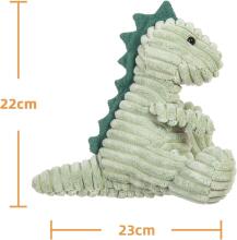 Apricot Lamb - Dinosauruse Kaisumänguasi 22cm - Palus Mänguasi Lastele ja Beebidele - Kohev Täidetud Dino Kaisumänguasi