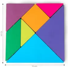 Wooden Toys Puzzle Art.277455 Tangram Jigsaw Деревянный пазл