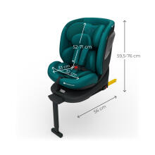 KINDERKRAFT Autoistme I-360 2 PLUS i-Size Roheline