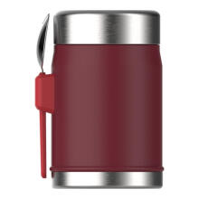 Termosed toidule Legendaarne toidupurk + Spork 0.4L tumepunane