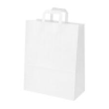 Basic L White Paper Bag Art.P21761 Paberkott 32 x 16 x 44 cm