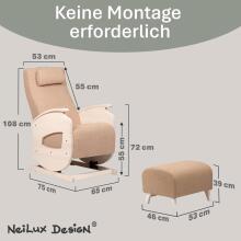 NeiLux Design Relaxing Rocking Chair Art.278410 Blue Kiiktool söötmiseks